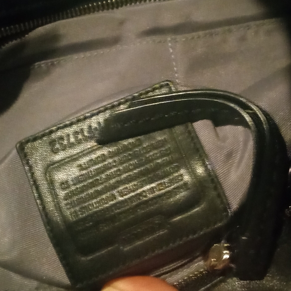 Black Coach Handbag - Picture 3 of 4